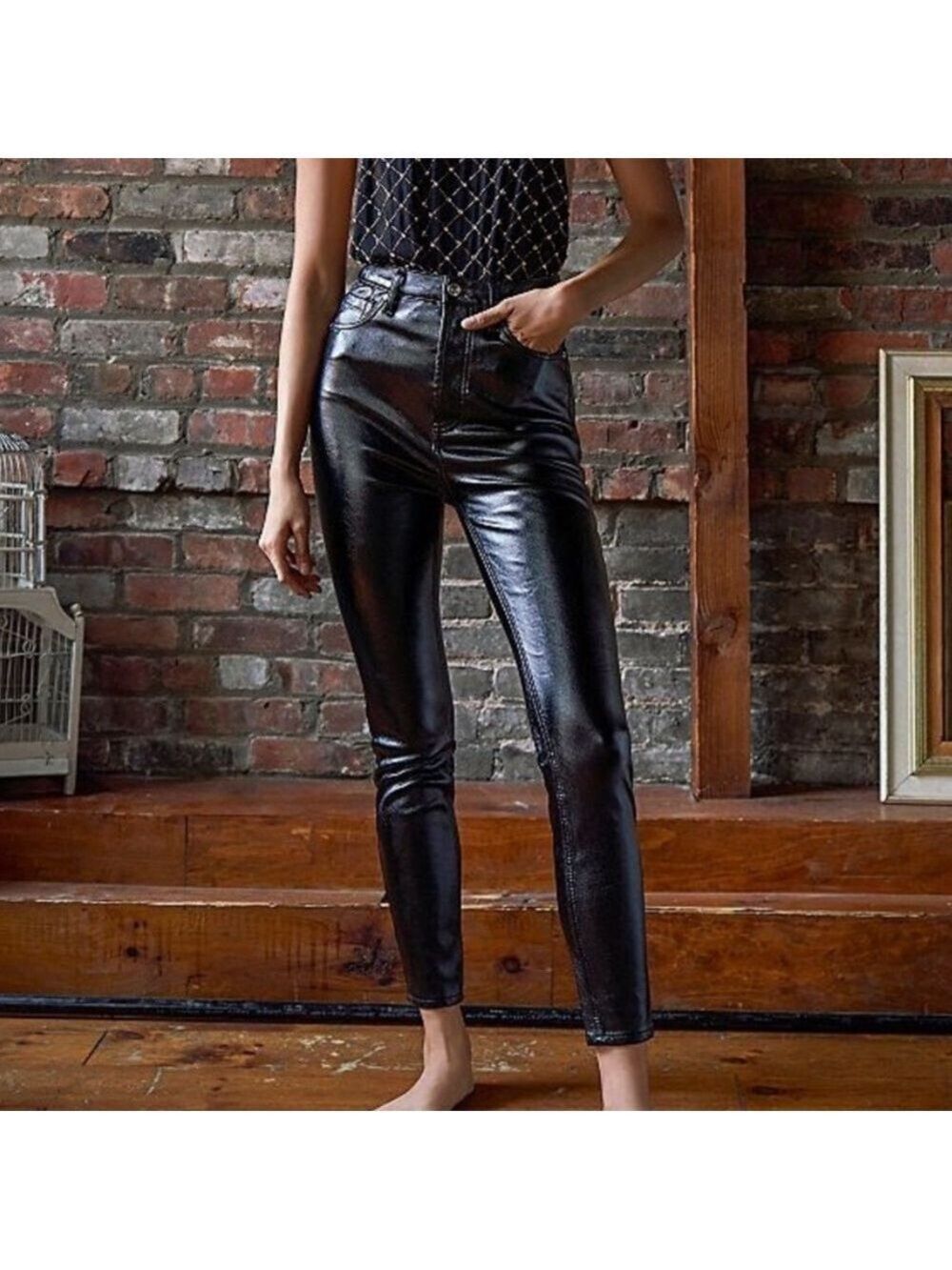 NWOT FREE PEOPLE PHOENIX COATED SKINNY JEANS Size 29